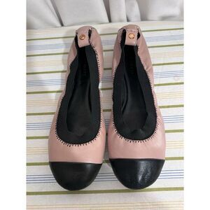 Siloett Ballet Flats Pink And Black Size 39, Size 8‎ USA.